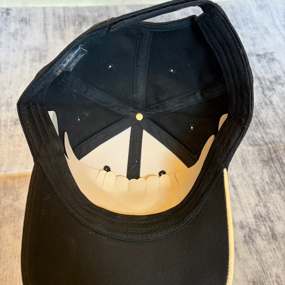 NASCAR Kansas Speedway 20th Anniversary Hat 2001-2020 Black Cream Adjustable Cap - Picture 4 of 5